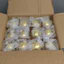 Sieral 24 Pcs Glass Christmas Ball Ornaments 2.4''/ 60mm for Christmas Tree Copper Christmas Hanging Glass Ball Ornaments for Xmas Trees, Wedding Party, Holiday Decoration (Gold)