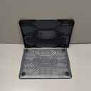 IBENZER Compatible with MacBook Air 11 Inch Case A1370 A1465, Heavy Duty Protective Hard Shell Case Cover for Apple Laptop Mac Air 11, Black, HA11CYBK