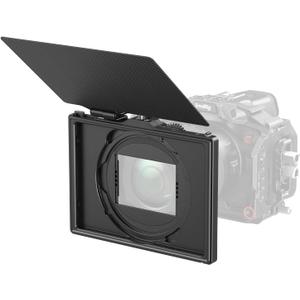 SmallRig Matte Box with Adjustable Clamp from 67mm - 82mm, with 4 x 5.65 Filter Frame, Top Flag, for DSLR Mirrorless Cameras - 4409