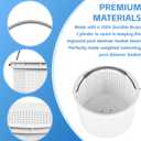2026 New SPX1082CA Pool Skimmer Basket for Inground Pool Replacement Hayward Skimmer Basket SP1082 SP1083 SP1084 1085 1086 SP1075 ,for Aladdin B-152 Skimmer316 Stainless Steel Handle with Rubber Grip