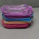 24 PCS Clear Toiletry Bag, Cosmetic Bag for Travel Makeup Organizer TSA Approved Pouch - Multicolor, Medium (6Blue+6Pink+6Rose+6Purple)