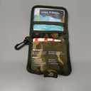 Small First Aid Kit, 100 Pieces Water-Resistant Well Organzied Pouch with Rotatable Buckle - Ideal for Outdoor, Travel, Biking, Camping, Hiking, Car (Green Camo)