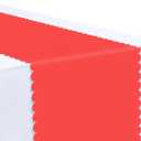 6 Pcs Red Scalloped Table Runner 14 x 108 Plastic Table Runner for Birthday Wedding Baby Shower Party Christmas Holiday Table Centerpiece Decorations Disposable Table Runner