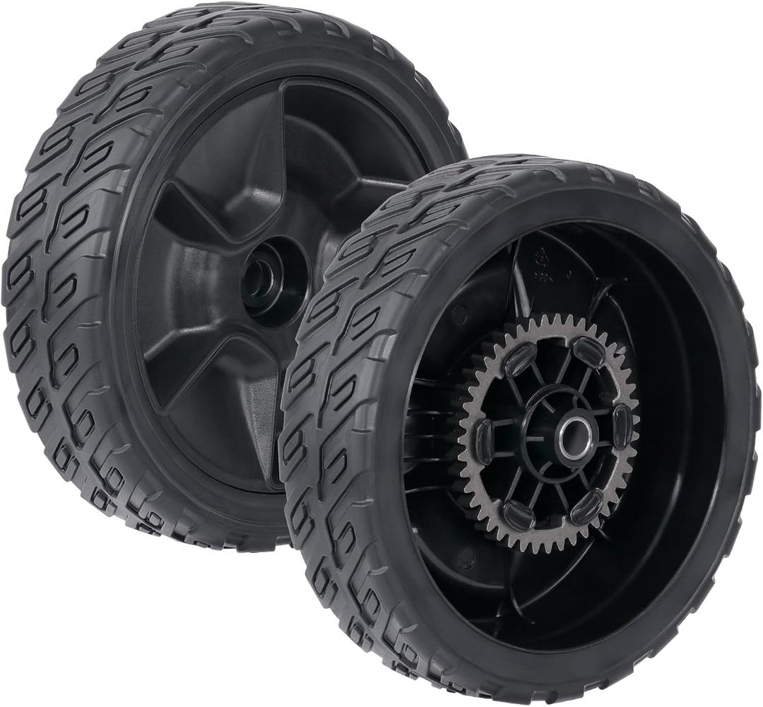 CheeMuii HRN216 Lawn Mower Rear Drive Wheels Kit 2 Pcs 8" Back Wheels Replace for 42710-VR8-N00ZA Push Mower Wheel Compatible with Honda HRN216 Lawn Mower