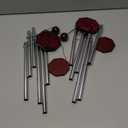 2 Pack Pgzsy Memorial Wind Chimes Outdoor Large Deep Tone, Elegant Sympathy Wind-Chime Personalized with 6 Tuned Tubes for Garden Patio Balcony and Home