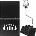 Boao Alto Saxophone Sheet Music Clip & Flip Folder for Marching Band & Orchestra, Music Sheets Holder 7.2" x 6.4" with 10 Double-Sided Inner Sleeves & 10 Windows for Parades, Practice, Performance