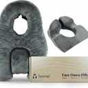 Face Down Pillow After Eye Surgery 3-Vent Design for Easy Breathing Vitrectomy & BBL Recovery Pillow for Sleeping Face Down CertiPUR-US Certified Shredded Memory Foam