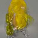 PLULON Yellow Bob Wig with Heart Sunglasses and Hair Cap for Women, Short Bob Wigs Synthetic Colored Funny Cosplay Hairpieces for Women Men Daily Bachelorette Halloween Costume Party Decorations