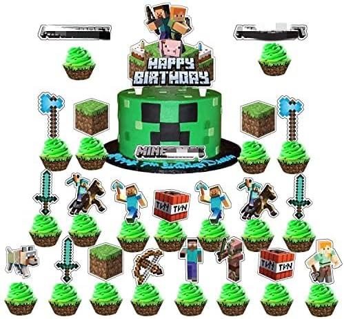 26pc Cake Toppers Cupcake Toppers Cake Decoration Party Cake Supplies