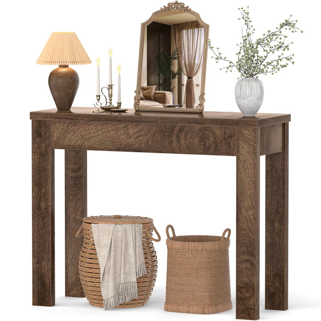 Armocity Small Console Table for Entryway, 32" Farmhouse Narrow Sofa Table