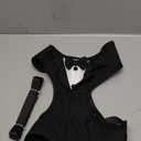 Kuoser Tuxedo Dog Harness, Adjustable No Pull for Small Medium Dogs, Wedding Suit with Bow Tie Party Costume, Gray M