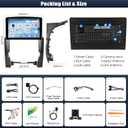4G+64G Andriod Car Radio for KIA Sorento 2009 2010 2011 2012 2013 with CarPlay Android Auto 10.1 Inch Incell Touch Screen with GPS Navigation WiFi Backup Camera Mic