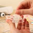 Briartw 12pcs Clear Plastic 3D Shaker Covers with Cutting Dies for Shaker Card Making,0.32" Height Number 8 Shaker Blisters Can Fill Glitter,Confetti for Birthdays,Anniversaries,Holiday Wishes