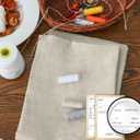 Simple&Opulence 100% Nature Pure Linen Fabric 78 Inch by The Yard, Plain Solid Color Linen Fabric for Sewing, Embroidery, Clothing, Needlework, Bag, Tablecloths, Garments Craft Accessories(Linen)