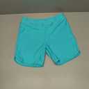 Yonique Womens Swim Shorts High Waisted Swim Bottoms Tummy Control Bathing Suit Bottom Boy Shorts (Medium, Blue)