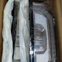 Chrome LED Tail Lights Assembly Fits 2014 2015 2016 2017 2018 GMC Sierra 1500 Rear Taillight Brake Signal Lamp with Bulbs Driver and Passenger Side, Red Lens OE # GM2800295 GM2801295