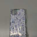 Compatible for iPhone 16 Pro Case Vintage Blue Flowers Florals Cute Aethetic Design for Women Girls [Compatible with Magsafe] Rugge 2-in-1 Layer Shockproof Anti-Scratch Phone Case