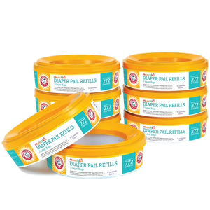 Munchkin® Arm & Hammer Diaper Pail Refill Rings, Holds up to 2,176 Newborn Diapers, 8 Pack