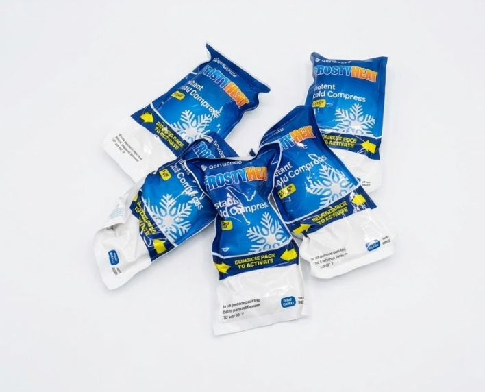 Frosty Heat GeriGentle ROSTYHEAT Instant Cold Compress, a Single-Use Disposable Pack Designed for First Aid