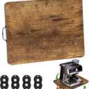 Appliance Slider, Sliding Tray for Coffee Maker, Coffee Pot Slider for Countertop, 360 Rolling Tray Appliance Slider for Kitchen Appliances- Rustic Brown (13 X 14)