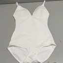 LODAY Shapewear Bodysuits for Women Deep V Neck Body Suit with Built in Bra S