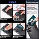 Tensea (3+2PCS Compatible with Samsung Galaxy S25 Ultra Camera Lens Protector, 9H Tempered Glass Camera Cover Screen Protector Metal Individual Ring [Installation Tray][Case Friendly] (Clear)