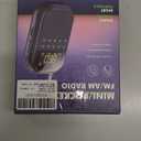 Pocket AM FM Radio:1100mAh Rechargeable Radio Supports Bluetooth, Mini FM AM Receiver with Large Speaker, Stereo Earphone, Sleep Timer, Easy to use for Jogging, Walking Black