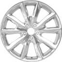 New Single 18x7 Inch 18 Inch 18" Premium Aluminum Alloy Wheel Rim Fits for Jeep Cherokee 2014 2015 2016 2017 2018, OE Direct Fit Replacement Rim, ALY09132A80N, Polished Silver
