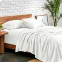 Bare Home Queen Sheet Set - 1800 Ultra-Soft Microfiber Queen Bed Sheets - Double Brushed - Deep Pockets - Easy Fit - 4 Piece Set - Bedding Sheets & Pillowcases (Queen, Cream)
