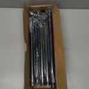 ENJOYBASICS Matte Black Shower Curtain Rod 30 to 76 Inches, 1 Inch Stainless Steel Adjustable Spring Tension Rods No Drill for Bathroom, Closet, Window, Room Divider, Never Rust, Non Slip