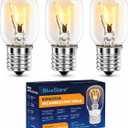 BlueStars 8206232A KEI 125V 40W Microwave Bulb E17 Base, Compatible with Whirlpool Microwave Light Bulb Under Hood, Lava Lamp, Salt Lamp Bulbs, Replaces 1890433 8206232 AP4512653, 3 Packs