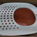 Richell PAW TRAX Top Entry Cat Litter Box, Hooded Cat Litter Pan, Enclosed Litter Box, Salmon Pink