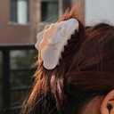 Fantasy Cancer Sign Hair Clips,Novelty Acetate Claw Clip,Zodiac Hair Clips for Women,Grey