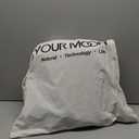 YOUR MOON 100% Pure Merino Wool Queen Size, Australian Organic Natural Wool Blanket, Hypoallergenic Wool Blanket for Bed, Medium Weight(Plaid Brown, 90 * 90)