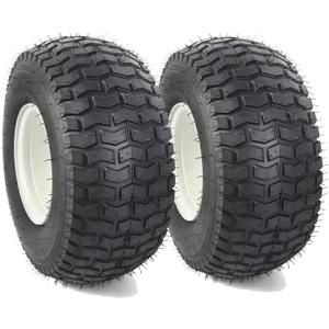 (2-Pack) 18" Tubeless Tires On Rims - 18x8.5-8 Tire and Wheel Assemblies - 4-Lug 4" Center - 2.83" Center Bore - Load Range B Max Tire Weight of 815 Lbs - Compatible with Alumacraft Boat Trailers