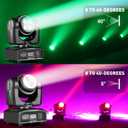 100W LED Moving Head DJ Lights 2-Sides Moving Head Wash & Beam Effect Stage Light RGBW 4-in-1 DMX Sound Active DJ Lights for Party Disco KTV Pub Bar Show Wedding Show - 2 PCS (2)