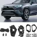 LED Front Bumper Fog Lights Compatible with 2019-2025 5th Gen Toyota RAV4, Replacement w/Wiring & Switch
