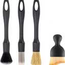 Car Detailing Brush Set, 4Pcs Car Cleaning Kit for Interior & Exterior Cleaning, Professional Car Detailing Kits for Air Vents, Dashboard, Leather Upholstery Seat, Duster Interior