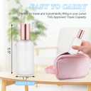 6 Pack 3.4 Oz Glass Spray Bottles,Empty Perfume Frosted Glass Fine Mist Atomizer,Refillable Small Travel Containers for Cleaning Products,Essential Oils,Body Sprays-Rose-Golden Sprayer