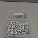 MorningRo #8 x 2 (Approx. 240 Pcs) White Trim Screws 2 lb Box, Durable Wood Screws, Serrated Thread for Secure Fastening, Avoid Cam Out, with a Drill Bit