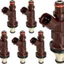 1999-2004 6Pcs Fuel Injectors Compatible for Toyota 4Runner 1999-2002 Tacoma 1999-2004 Tundra 2000-2004 3.4L V6 Replace 23250-62040 2320962040