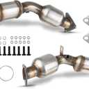 Infin-iti 2007-2013 G35 G37 EX35 3.5L 3.7L, Stainless Steel High Flow Catalytic Convertor, Catalyst converter, 2pcs (644029)