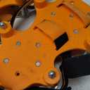 Lawn Aerator Shoes for Grass.Metal Bottom Double Layer Soil Yard Aerator Lawn Tool,Lawn Spike Shoes for Patio Garden Manual Air Aeration Tool for Lawn (Orange)