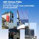 [New Version] Starlink Mini Mount (Easy-to-Tighten Heavy-Duty) Ladder Roof Rail Pole for RV Camper Boat Guardrails, with Adjustable Clamp, New Adapter ORLN'K SE