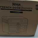 Ninja | French Door Premier Air fry Oven | 10-in-1 functions | 20.3-qt capacity | 5-qt Air Fry Basket, Sheet Pan, Wire Rack, Broil Rack | PFAS-free, Dishwasher-Safe Accessories | Cyberspace | FO101BL
