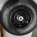 13 Inch 1 PC Rubber Pneumatic Replacement Tires and Wheels 4.00-6 with 5/8'' Axle Bore Hole, Inflated Air Wheel for Wheelbarrow/Wagon/Hand Truck/Trolley/Garden Scooter etc.