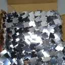 Shimmer Wall Backdrop Silver Wall Panels 12Pcs Square Sequin Shimmer Wall Backdrop Decoration for Birthday Party,Wedding, Anniversary