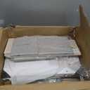 Sorbus Narrow Dresser with 4 Drawers - Vertical Slim Storage Chest of Drawers with Steel Frame, Wood Top & Easy Pull Fabric Bins for Small Spaces, Closets, Bedroom, Bathroom & Laundry (White/Gray)