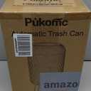 Pukomc Smart Sensor Wastebasket, Convenient and Hygienic Easy to Use, Technology Sensor Waterproof Wastebasket Plastic Trash can for Kitchen, Bathroom, Bedroom, Living Room, Office and Outdoor Pink