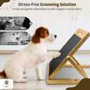 Dog Nail Scratch Board, Separate Clip-On Treat Pouch, 5 Adjustable Angles